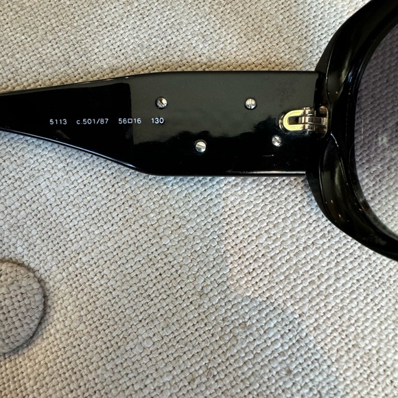 Chanel Camellia Sunglasses Black with White Flowers + Quilted Chanel Case - Picture 6 of 12